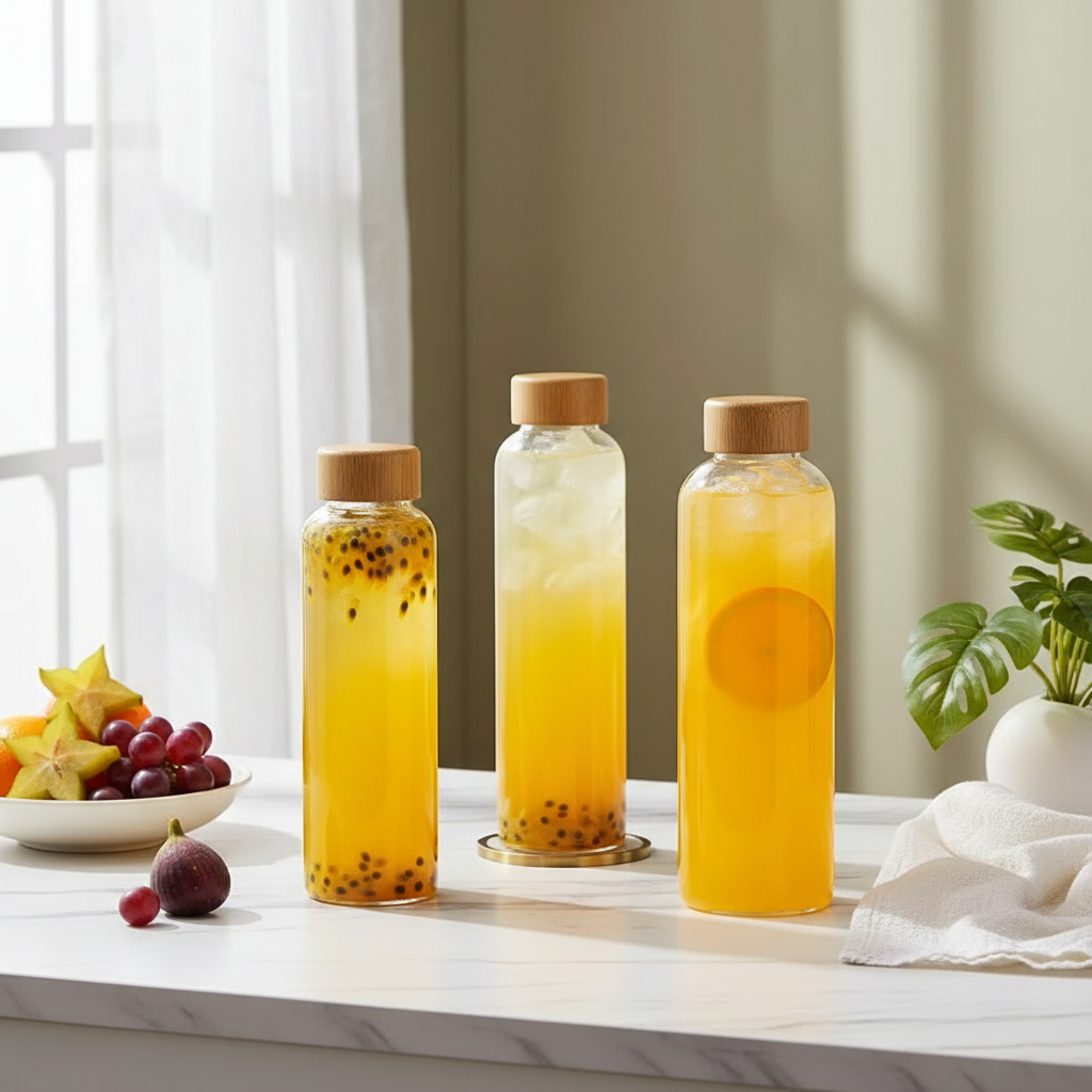 Marble Wellness Scene - Bamboo Lids